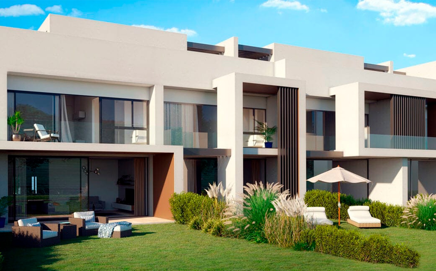 Adosados en venta desde 400.000€ Viviendas de 3 y 4 dormitorios con jardín privado en un nuevo residencial exclusivo en San Roque Club Golf,

 Promoción Hoyo 17 →